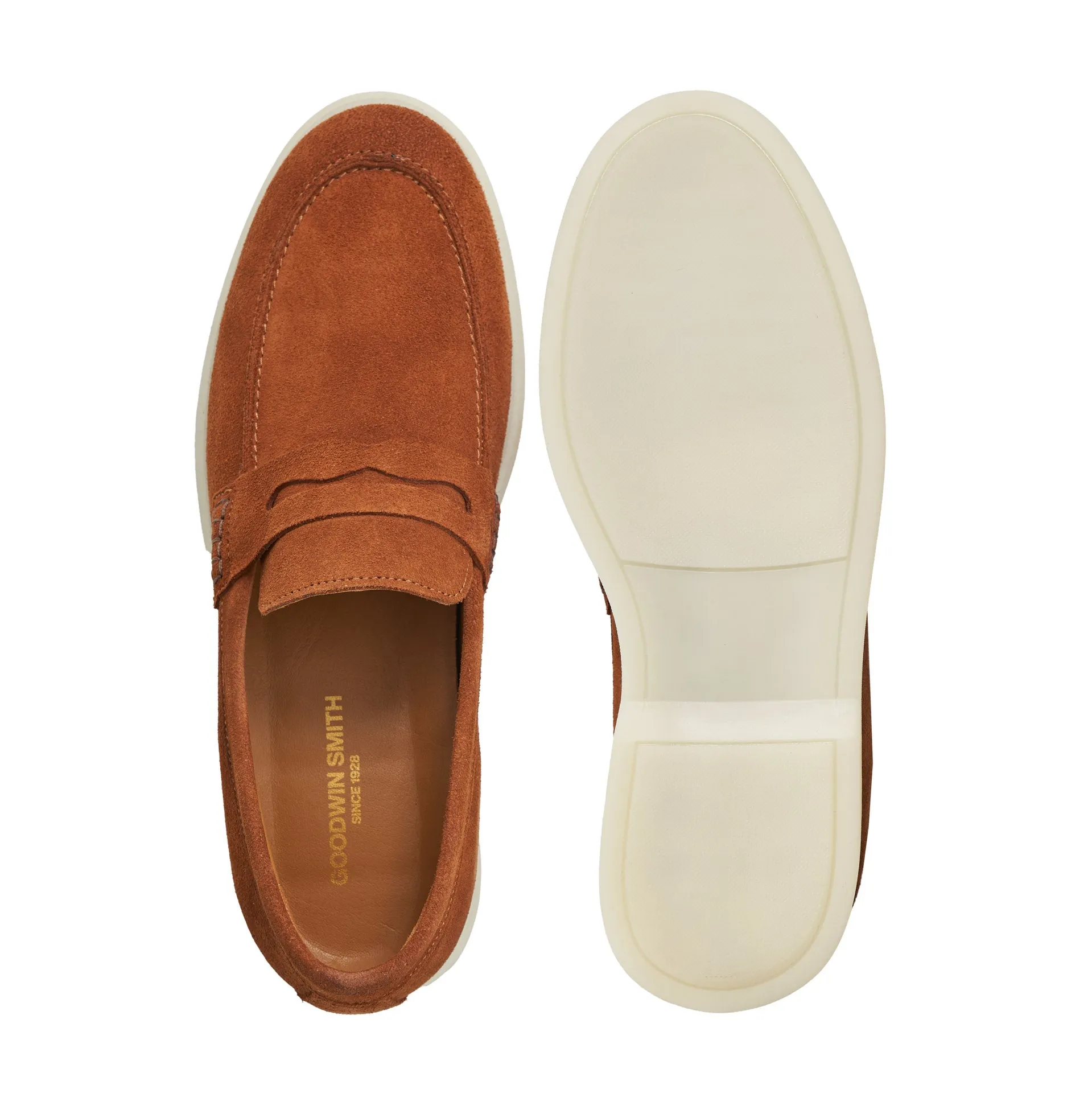 ALESSIO TAN SUEDE PENNY LOAFER