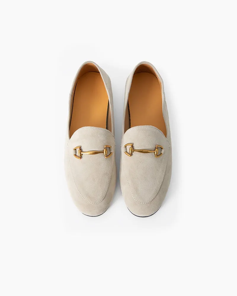 Alina Urban Elegance Suede Flat Loafers