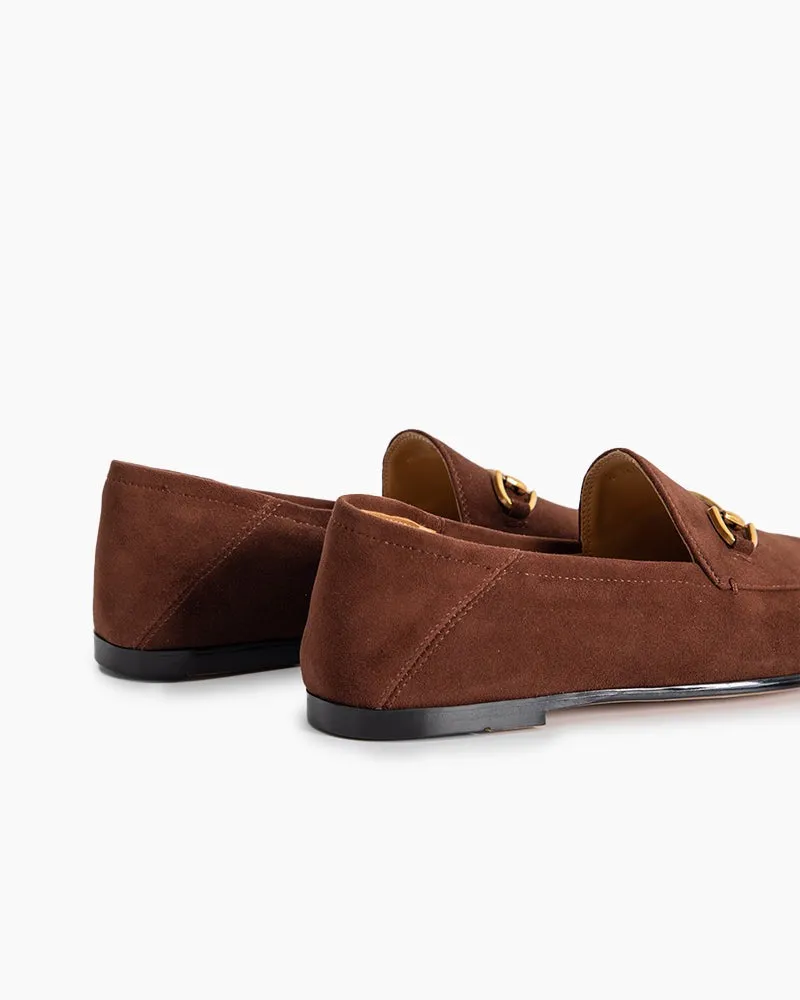 Alina Urban Elegance Suede Flat Loafers