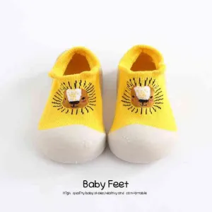 Animal Sock Shoes - Yellow Lion
