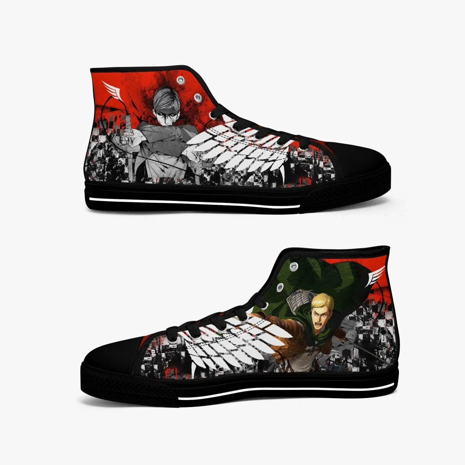 Attack On Titan Erwin Smith A-Star Mid Anime Shoes