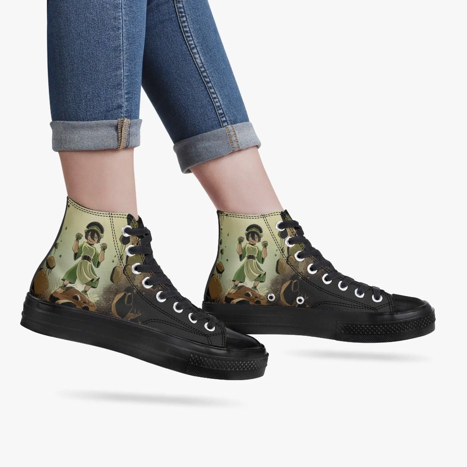 Avatar The Last Airbender Toph Beifong A-Star High Anime Shoes