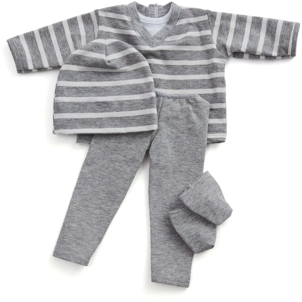 Baby Doll - Grey Striped Outfit