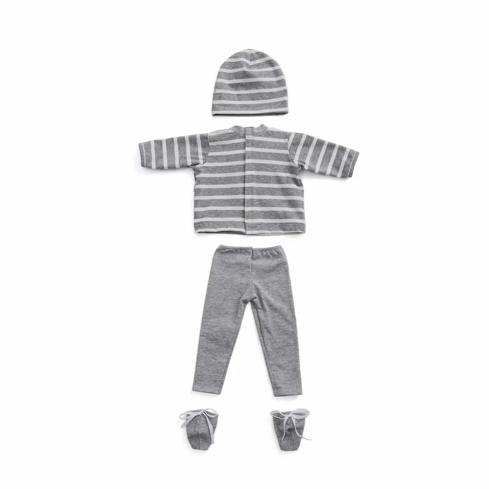 Baby Doll - Grey Striped Outfit