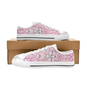 Baby Pink Leopard Plus Low Rise Women's Shoes up to size 12