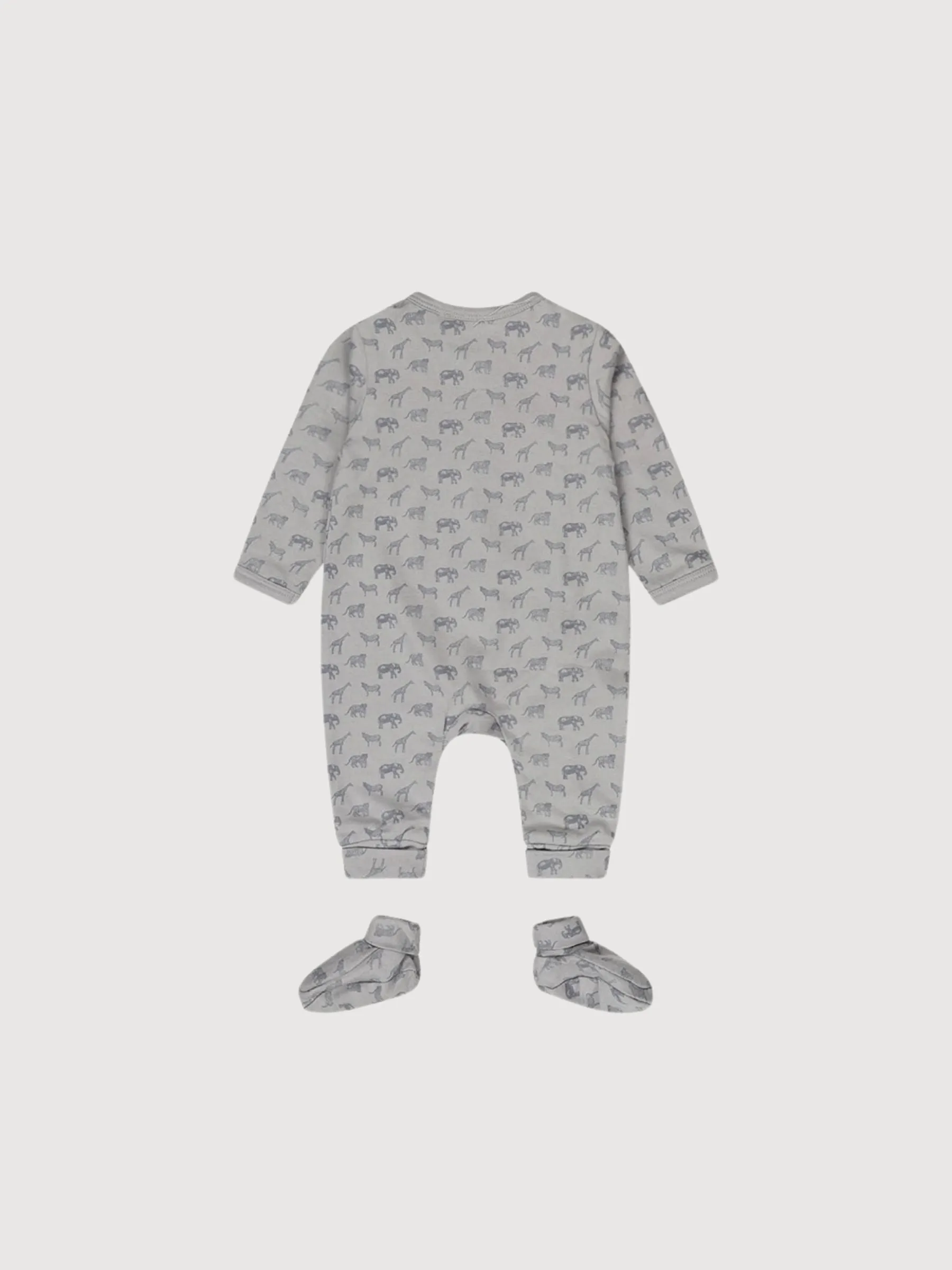 Babysuit   Booties Boys Light Faded Blue | Dirkje