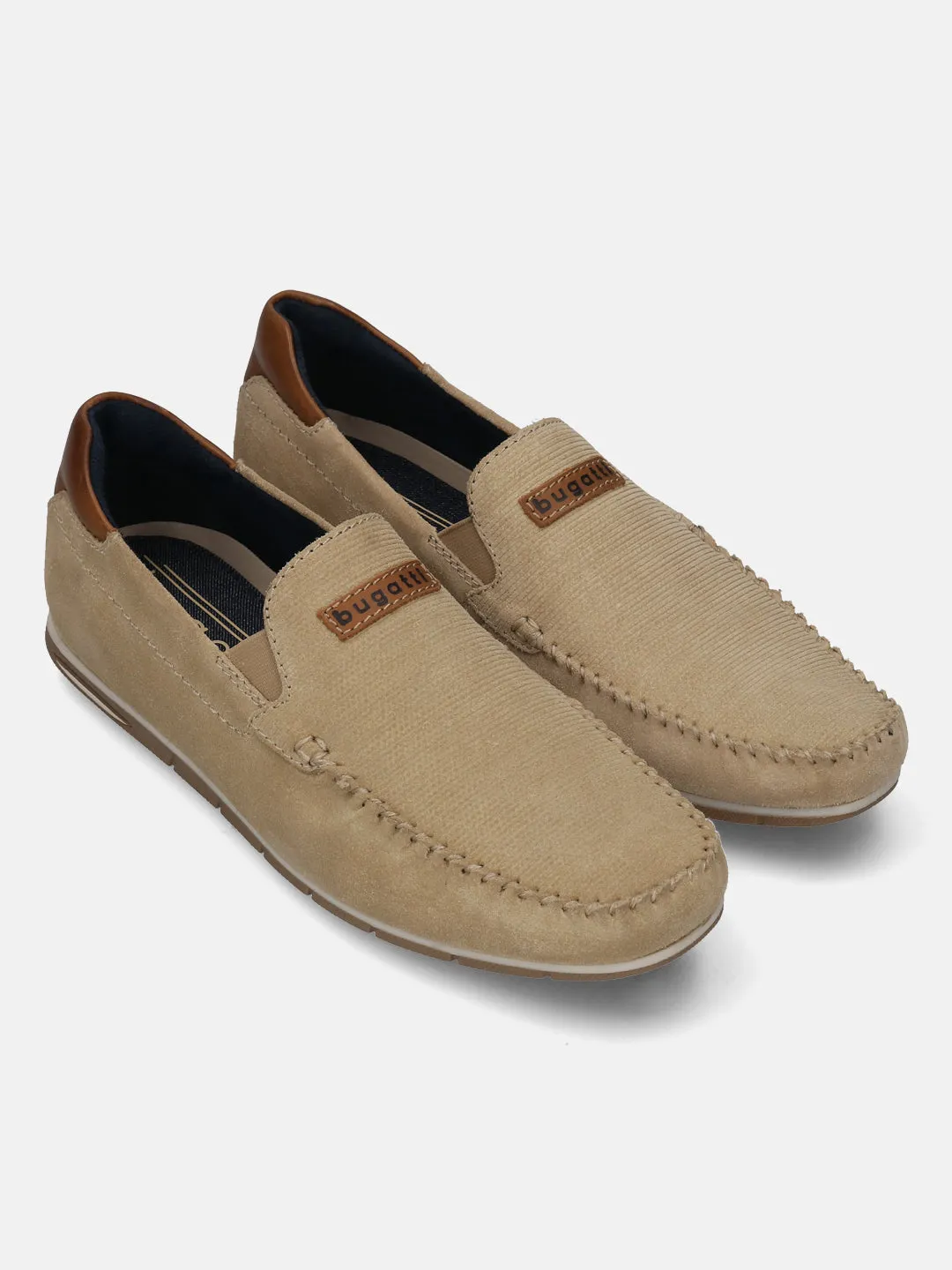 bugatti Sand Premium Leather Slip On