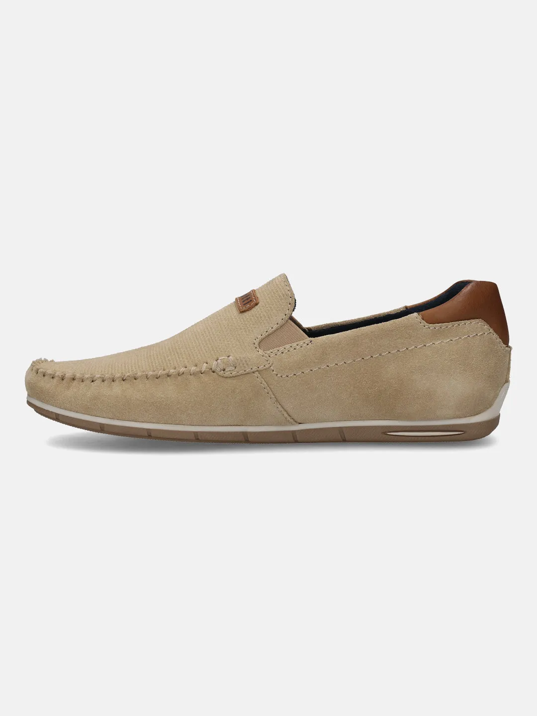 bugatti Sand Premium Leather Slip On