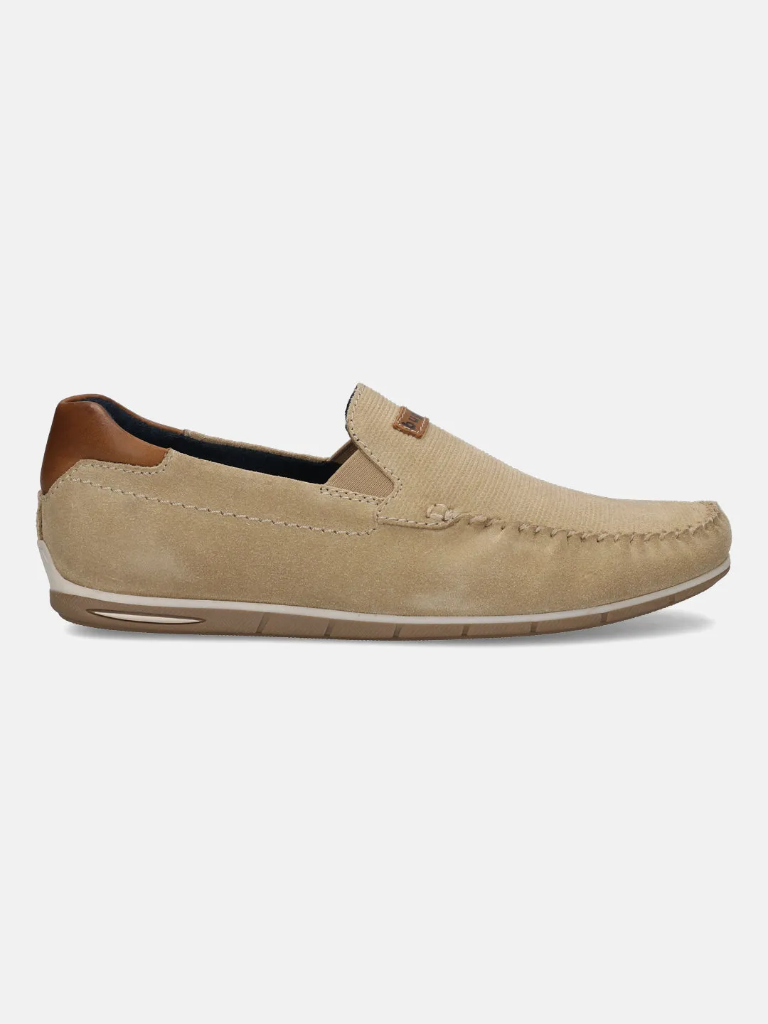 bugatti Sand Premium Leather Slip On