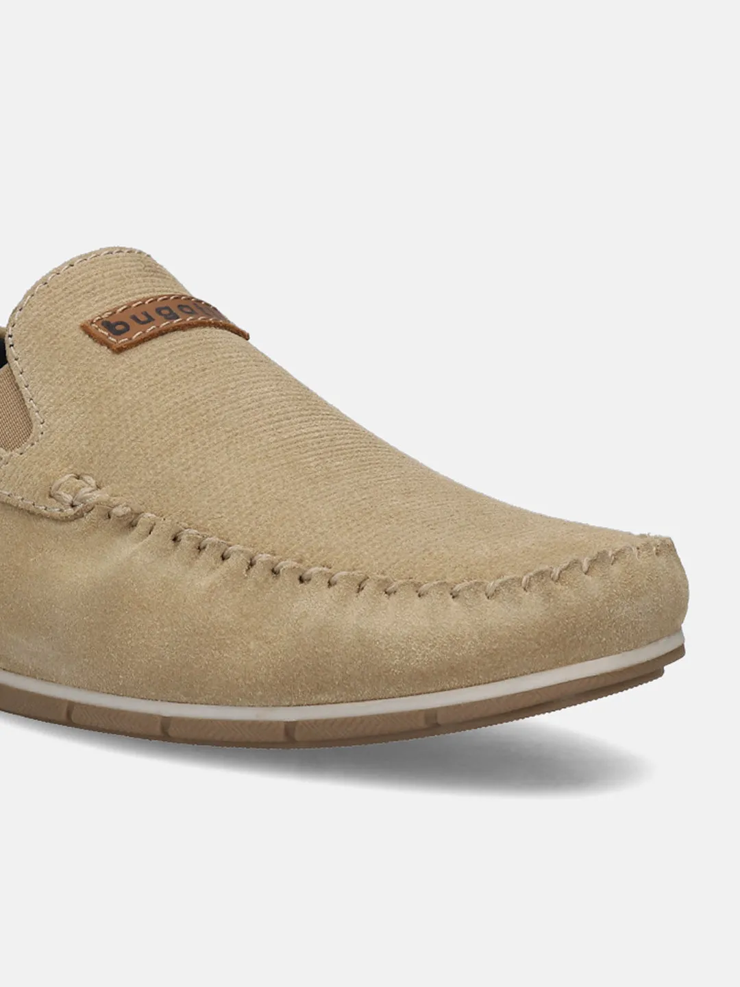 bugatti Sand Premium Leather Slip On