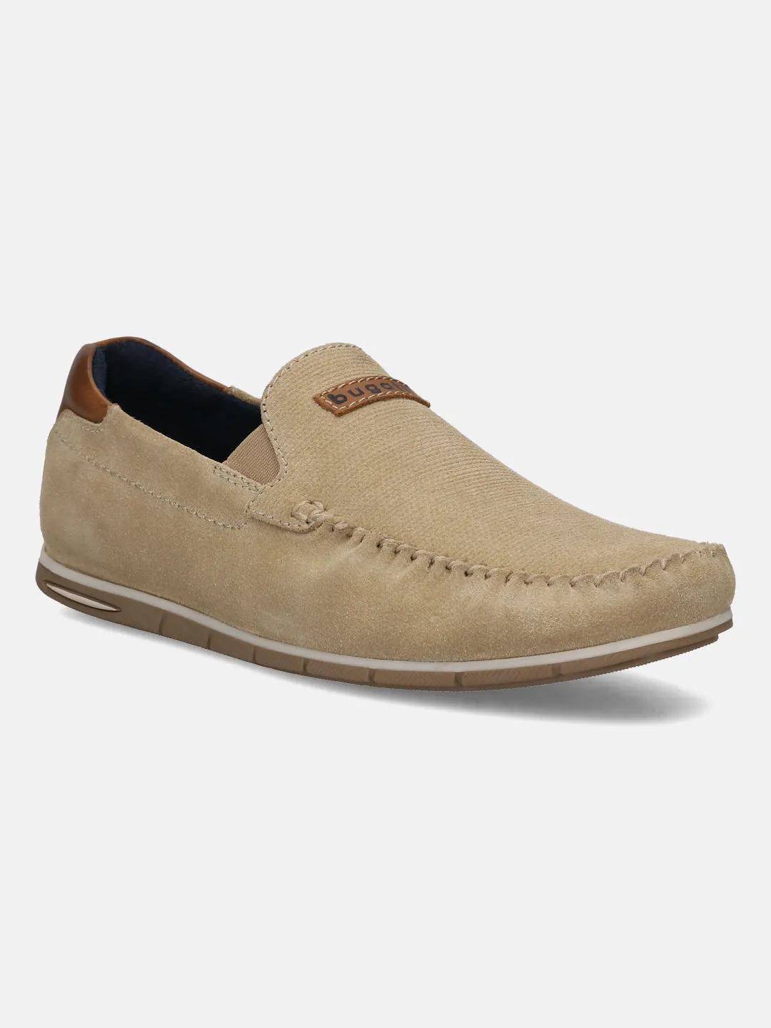 bugatti Sand Premium Leather Slip On