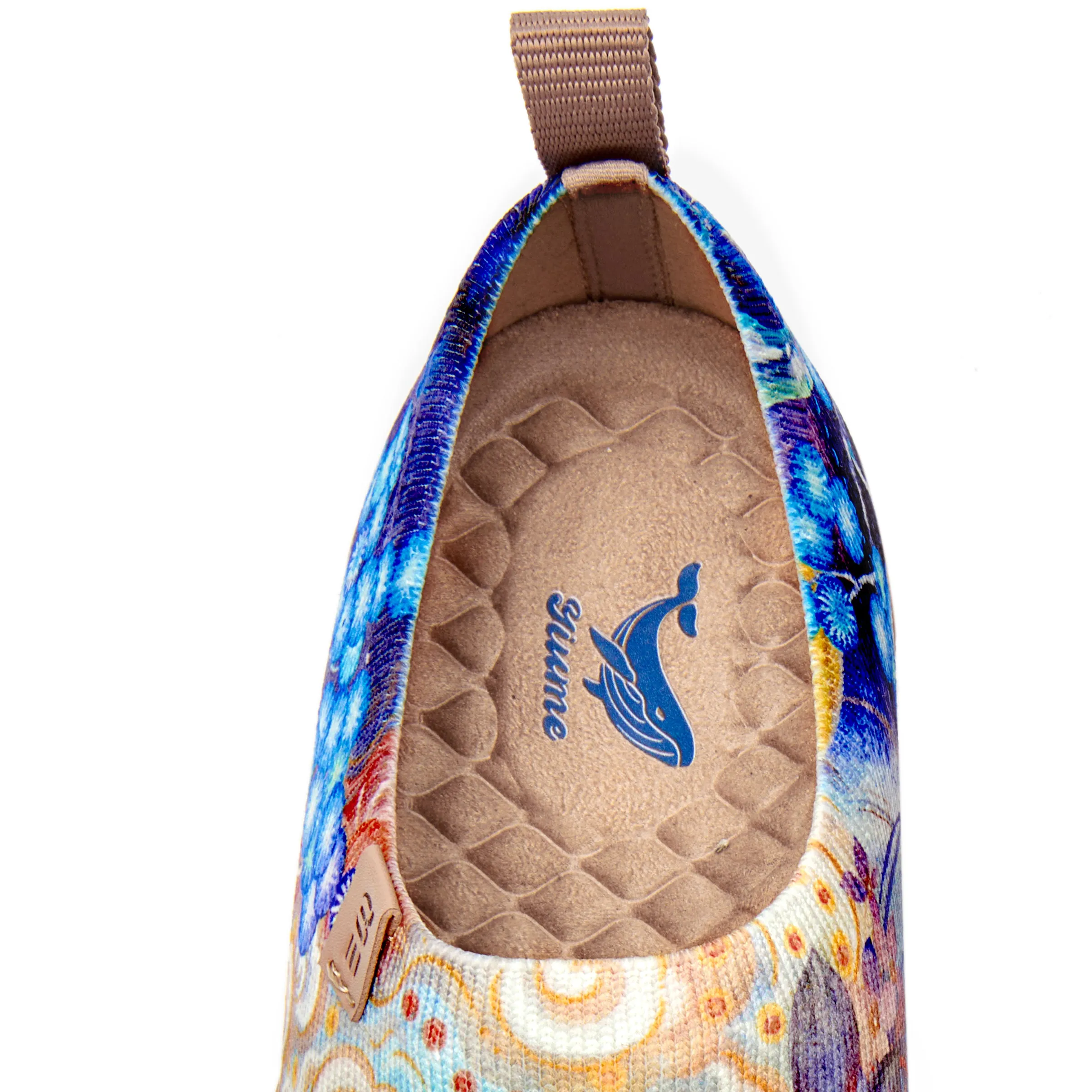 Cloud-Drifting Koi Women's Slip-On Shoes Painted Canvas Sneakers