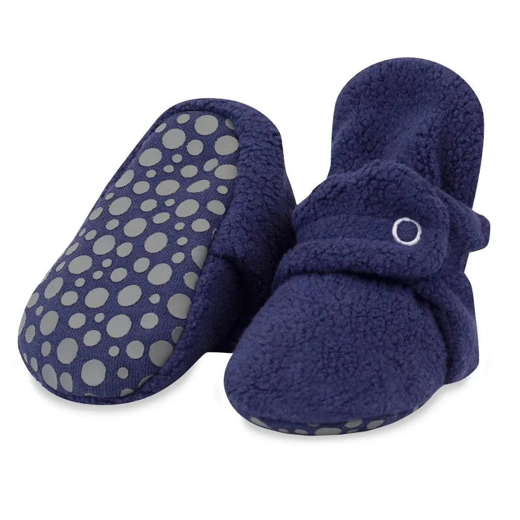 Cozie Fleece Baby Booties - Navy