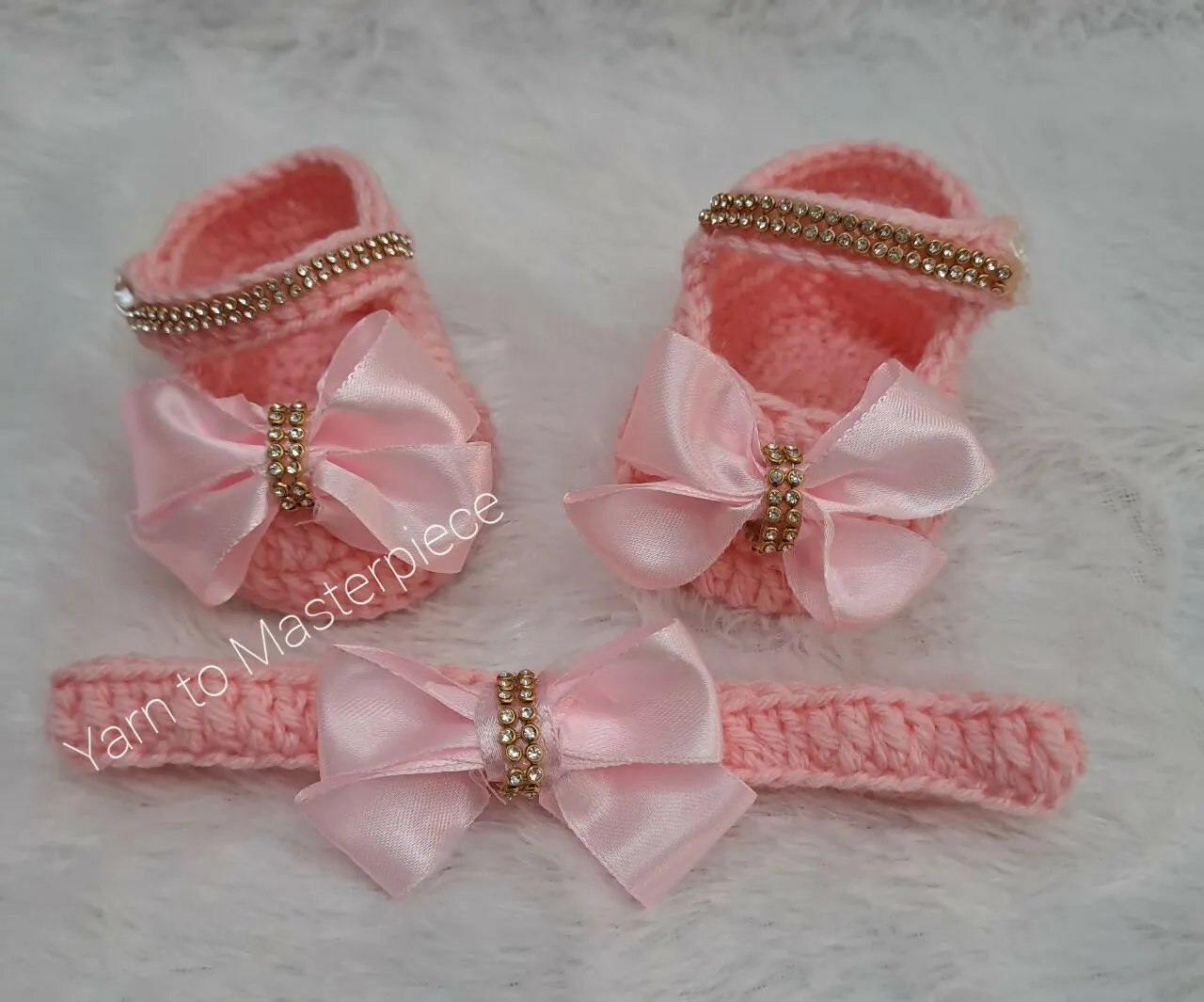 Crochet handmade baby shoes/ Crochet baby girl booties