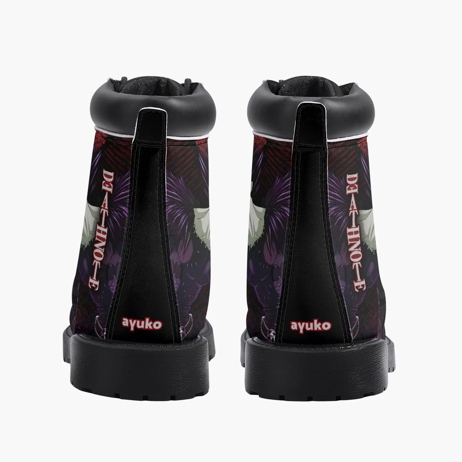 Death Note Ryuk Red Black Boots Anime Shoes
