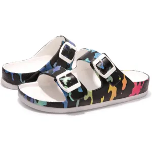Double Buckle Adjustable Comfort Flat Sandals