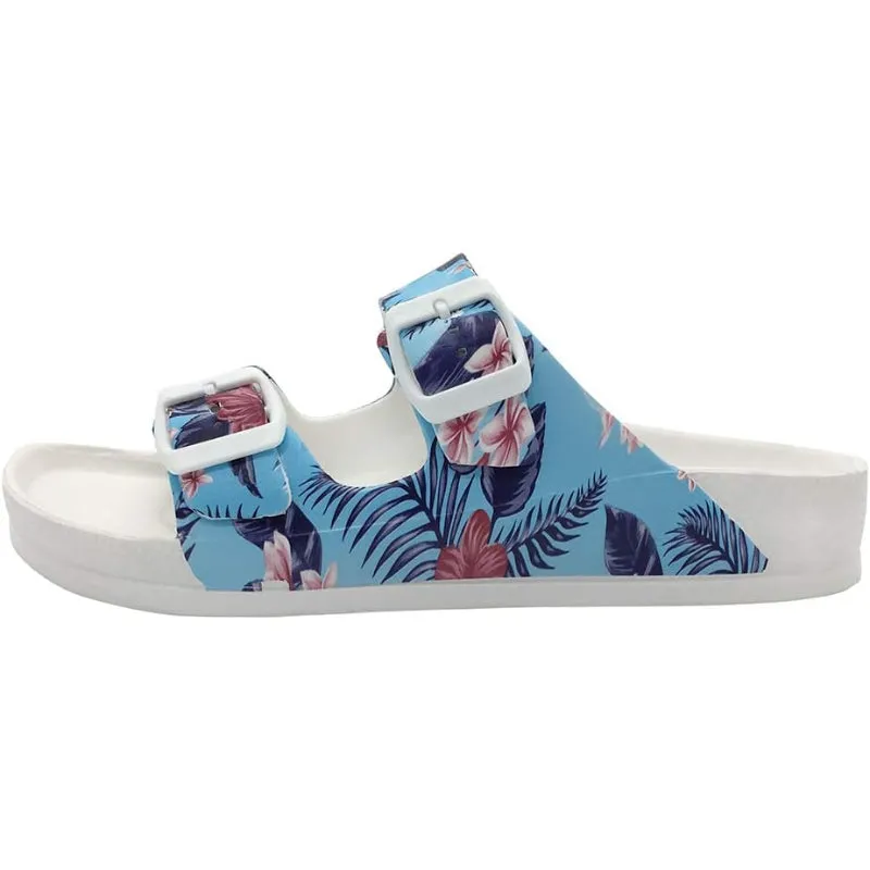 Double Buckle Adjustable Comfort Flat Sandals