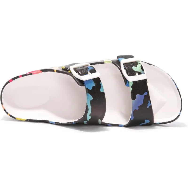 Double Buckle Adjustable Comfort Flat Sandals