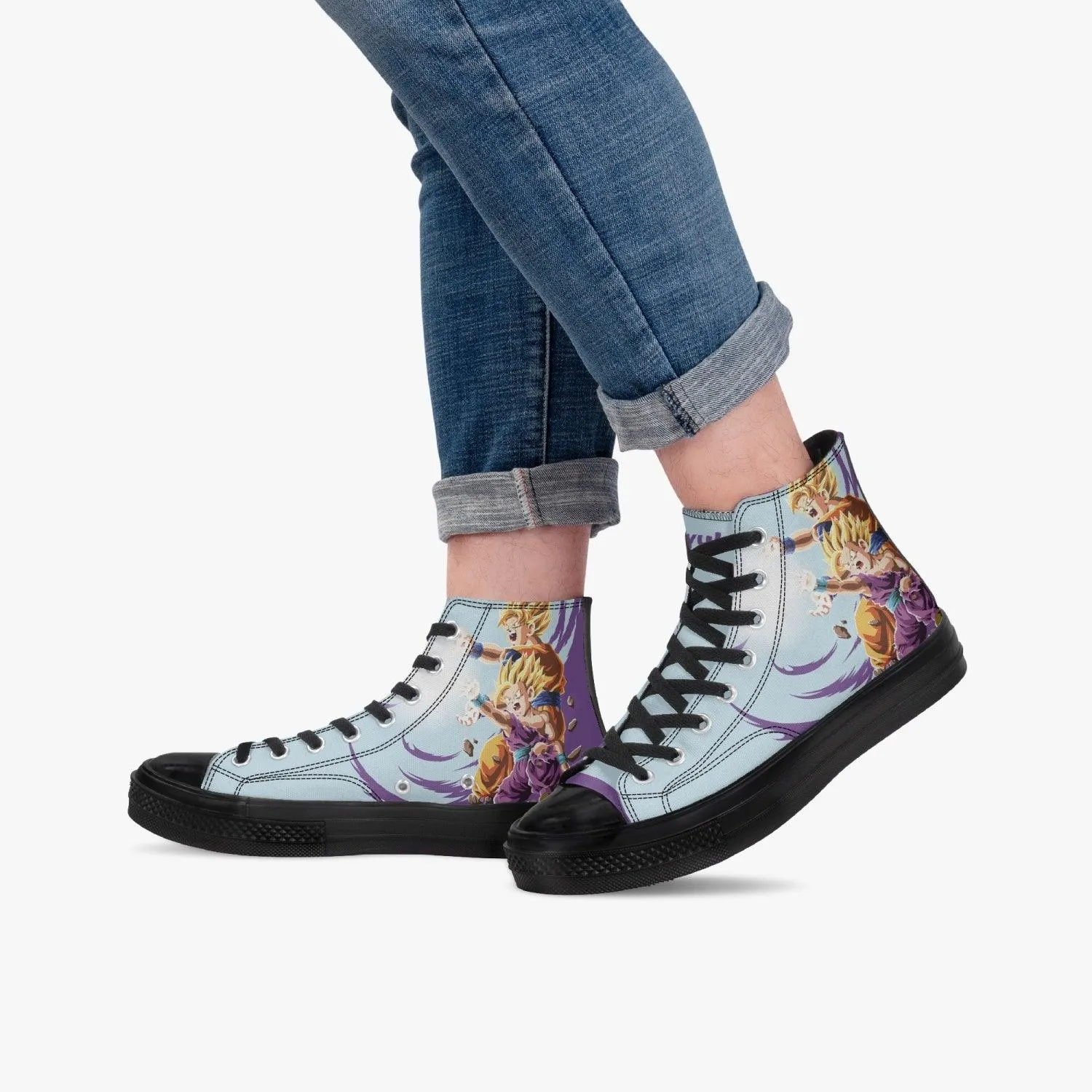 Dragonball Z Goku and Gohan A-Star High Anime Shoes