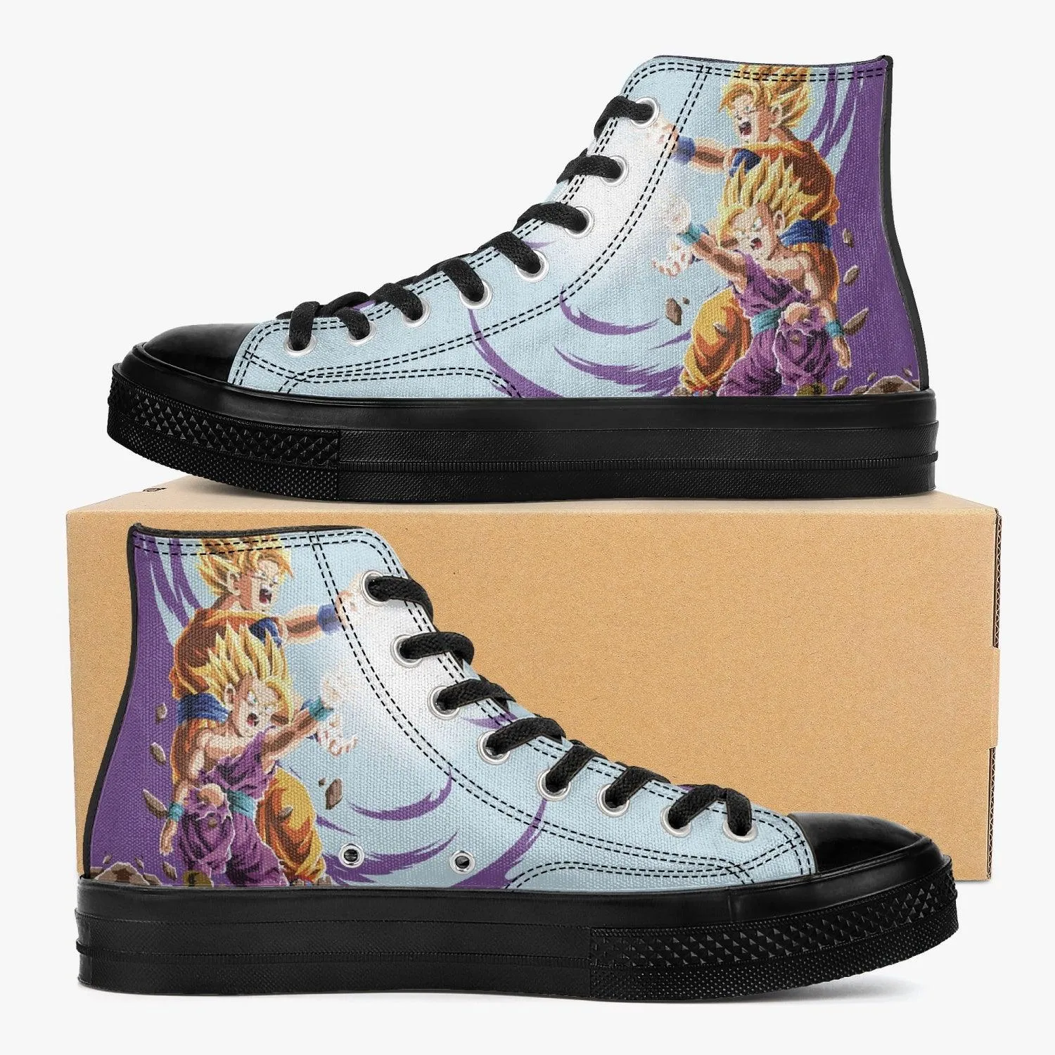 Dragonball Z Goku and Gohan A-Star High Anime Shoes