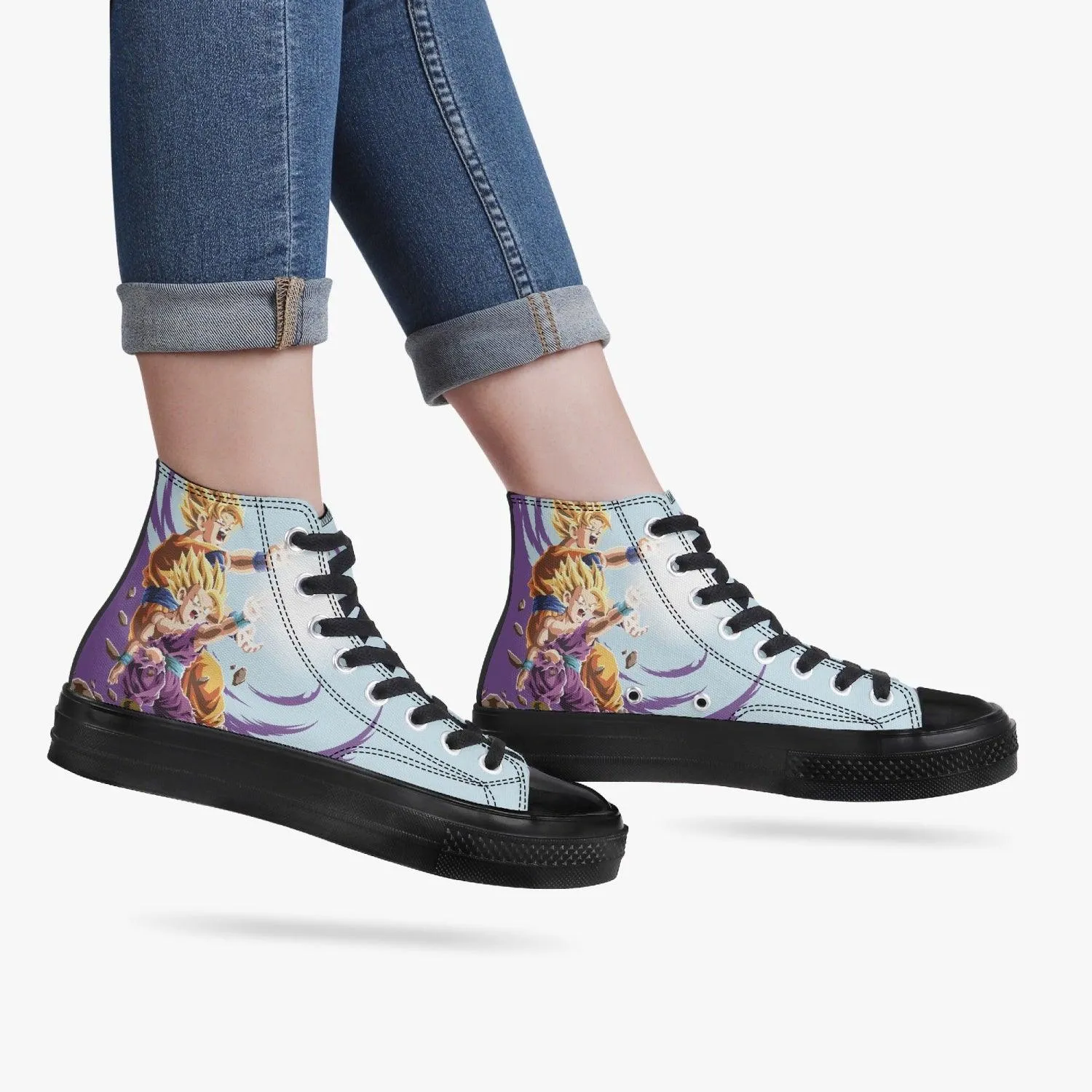 Dragonball Z Goku and Gohan A-Star High Anime Shoes