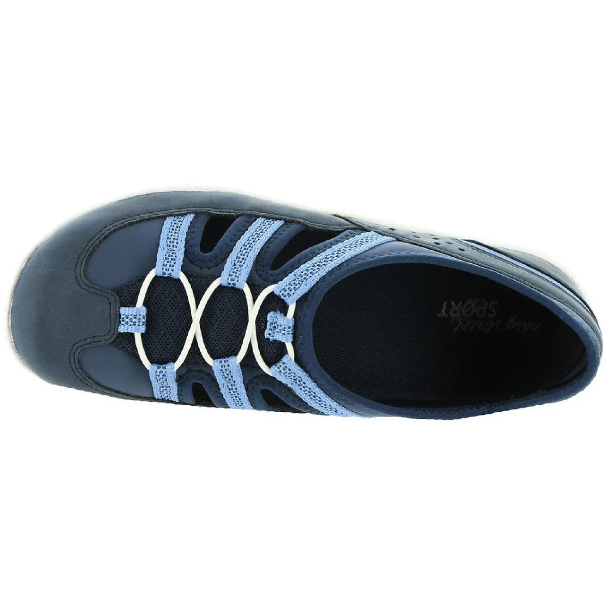 Easy Street Womens Awake Faux Leather Casual Slip-On Sneakers