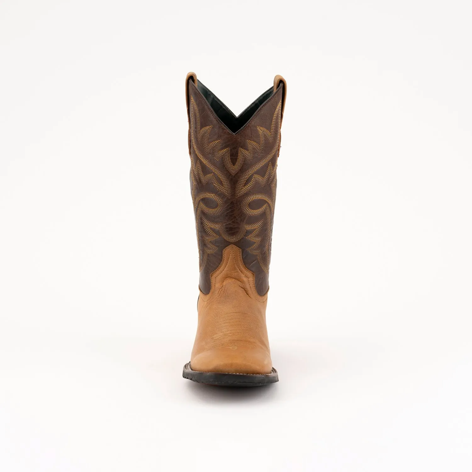Ferrini Mens Tan Leather Kingston S-Toe Cowboy Boots