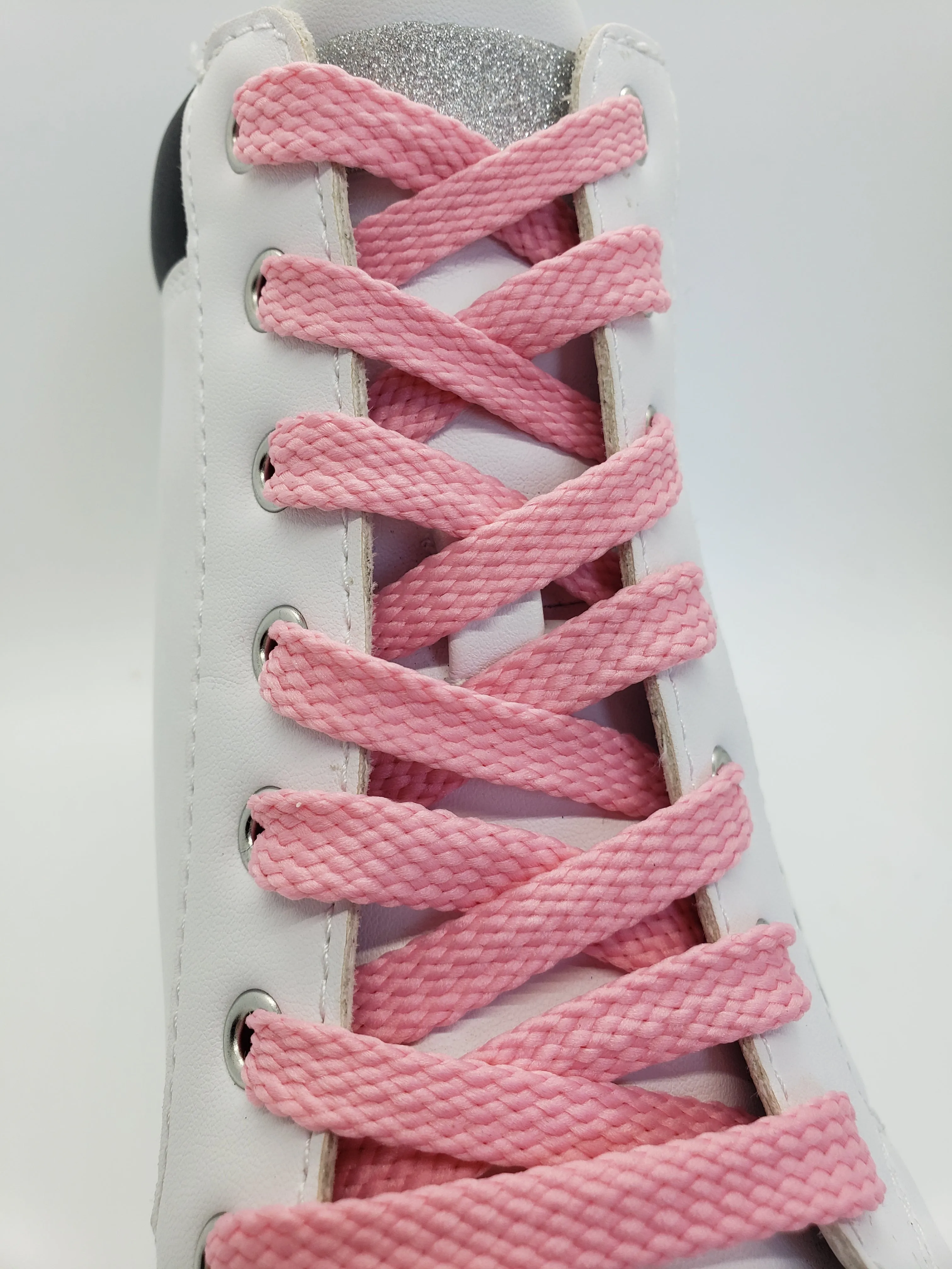 Flat Solid Shoelaces - Pink