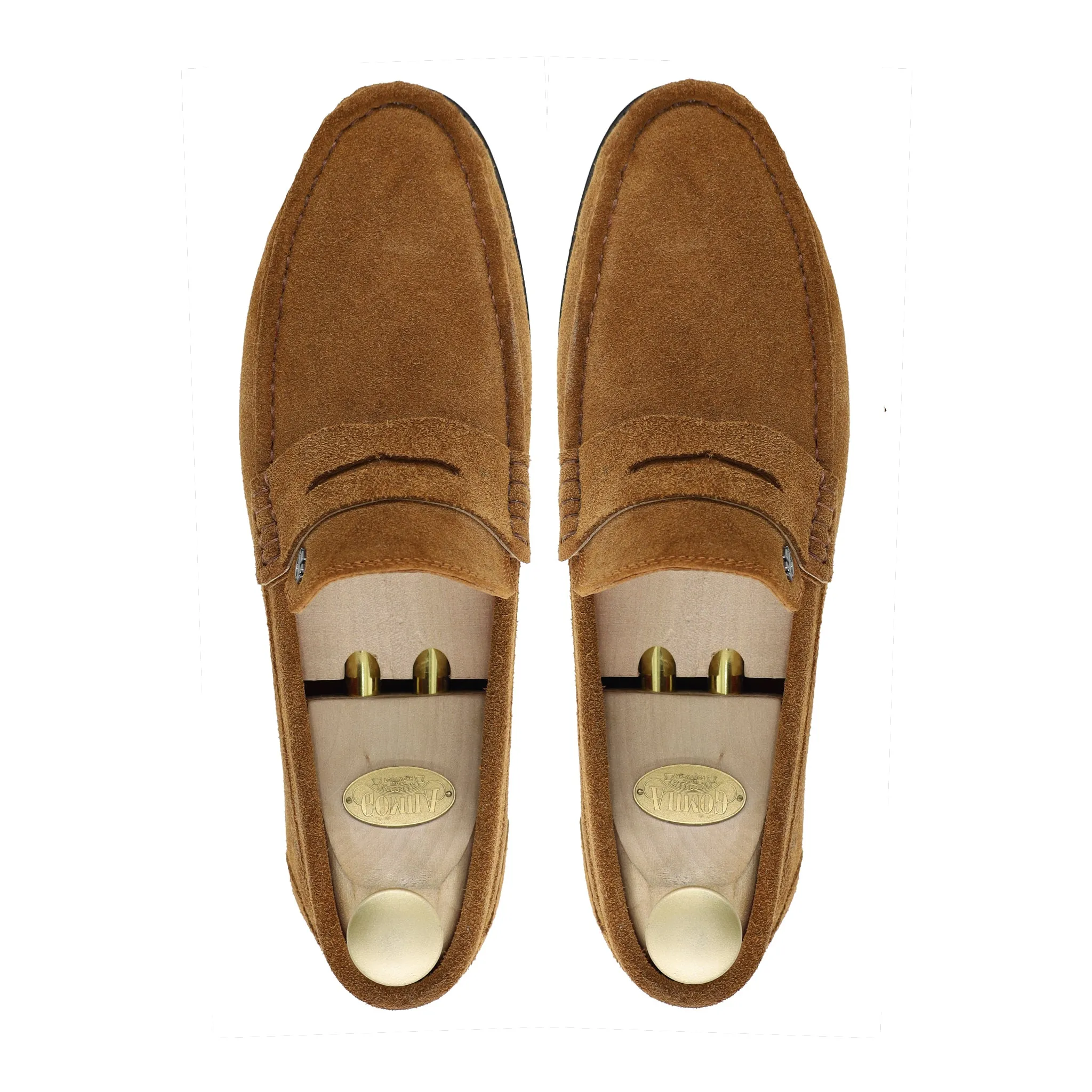 Fronzay - Men's Cognac Suede Loafer