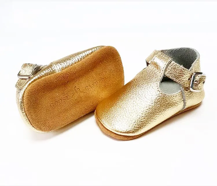 Gilt T-Bar Shoes