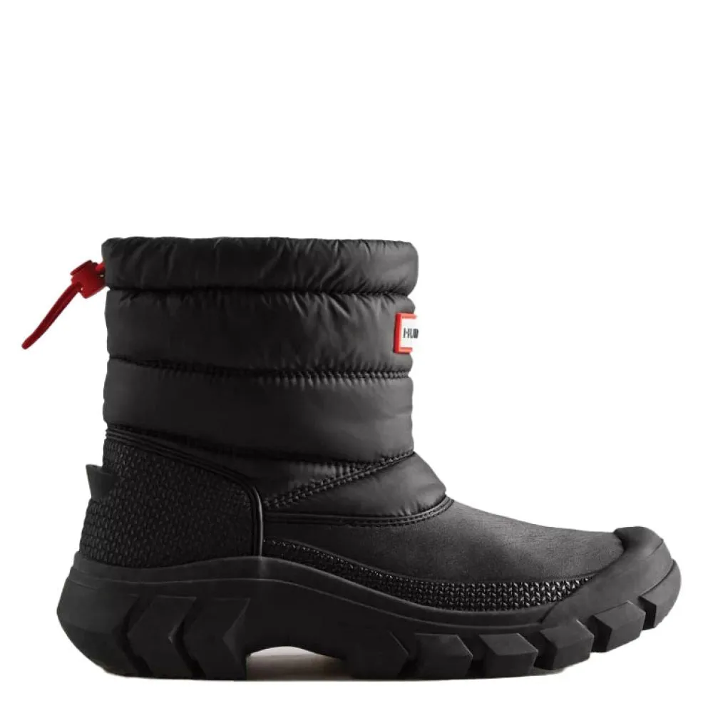 Hunter Women's Intrepid Insulated Short Snow Boots in Black