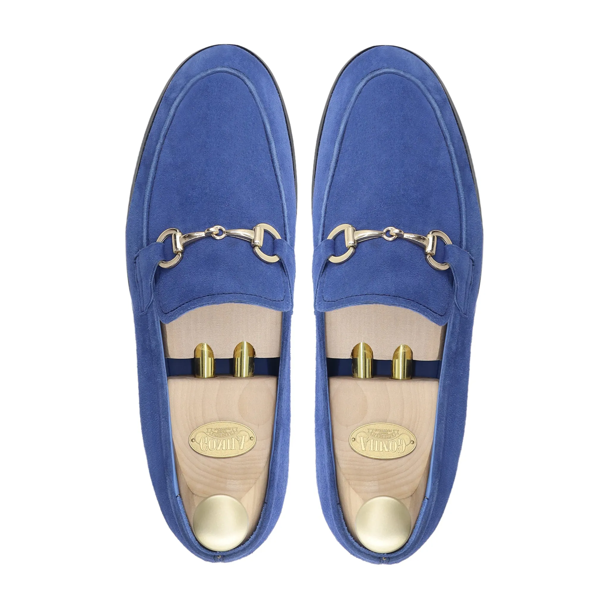 Jabiru - Men's Blue Kid Suede Loafer