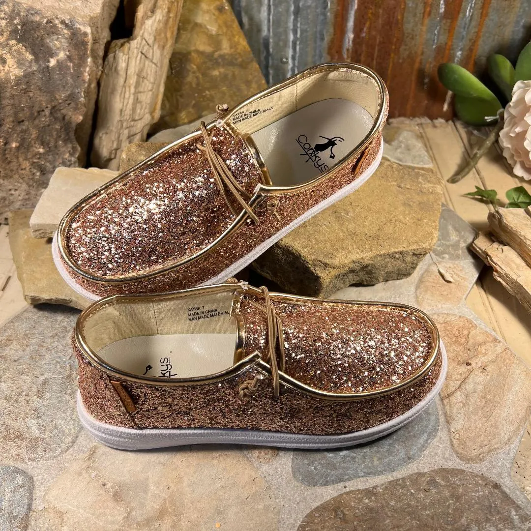 Kayak Rose Gold Slip On Sneaker