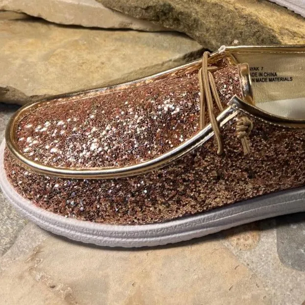 Kayak Rose Gold Slip On Sneaker