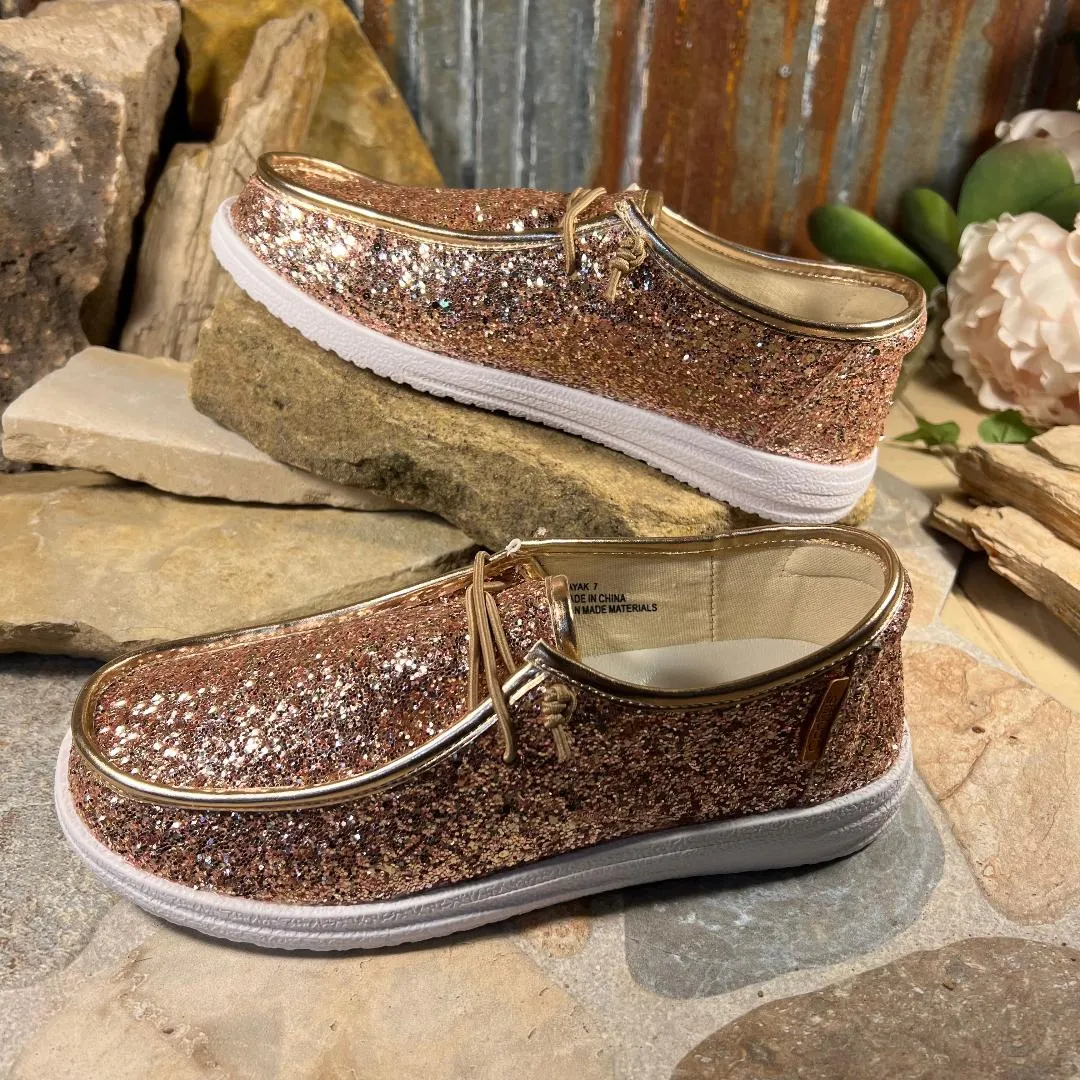 Kayak Rose Gold Slip On Sneaker