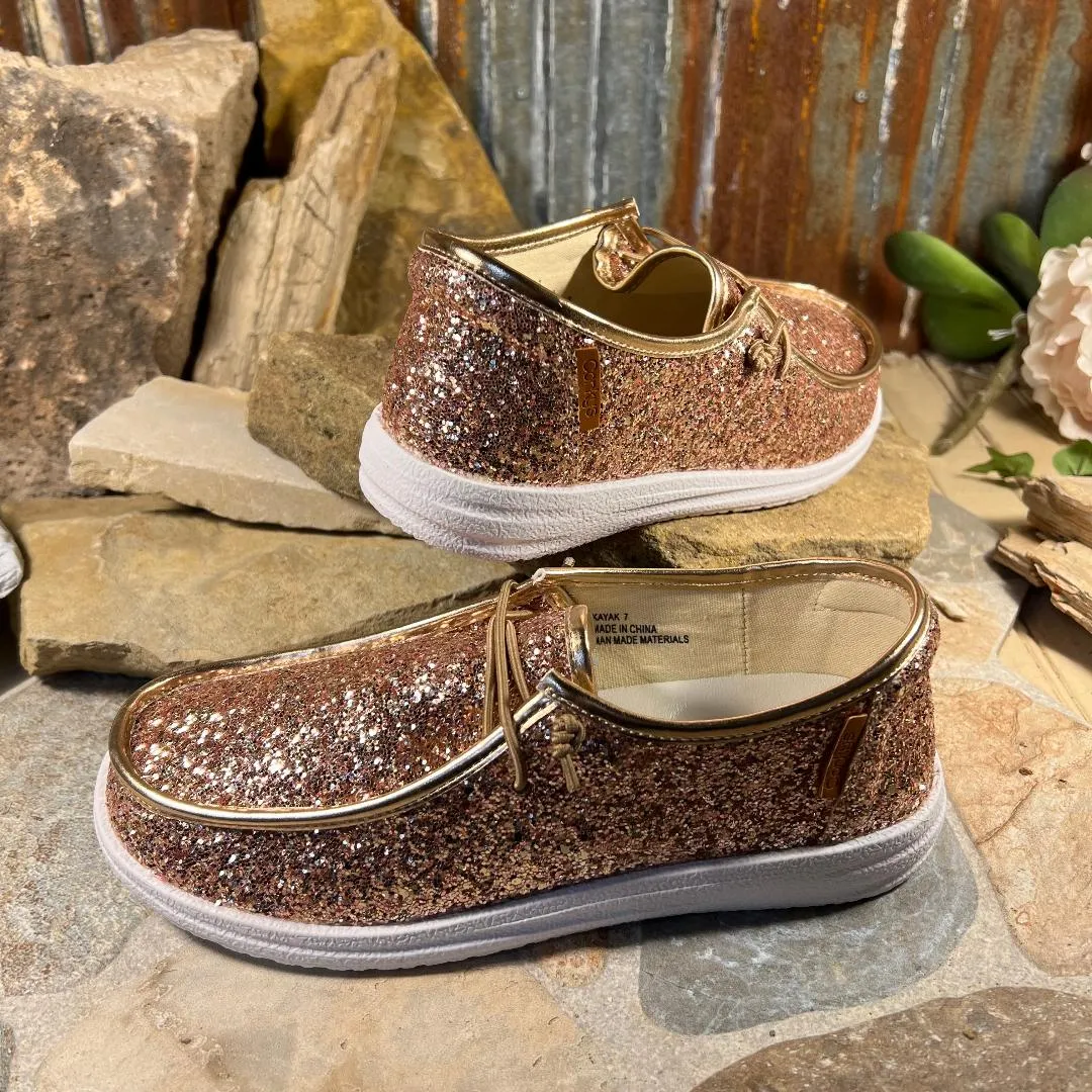 Kayak Rose Gold Slip On Sneaker
