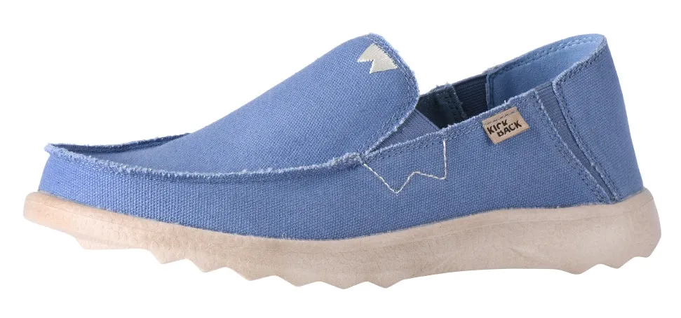 Kickback Mens Couch 2.0 Slip On Canvas Shoes - Mid Blue