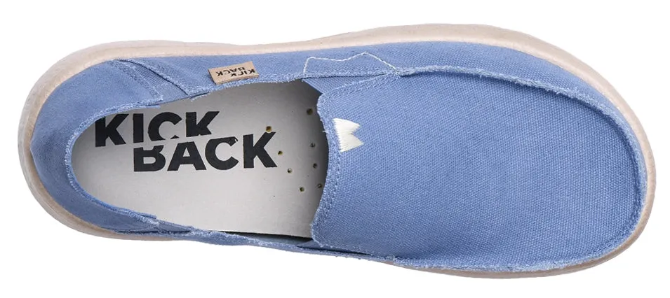 Kickback Mens Couch 2.0 Slip On Canvas Shoes - Mid Blue