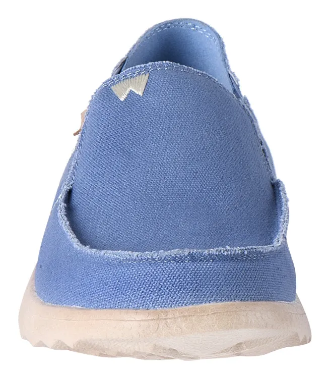 Kickback Mens Couch 2.0 Slip On Canvas Shoes - Mid Blue