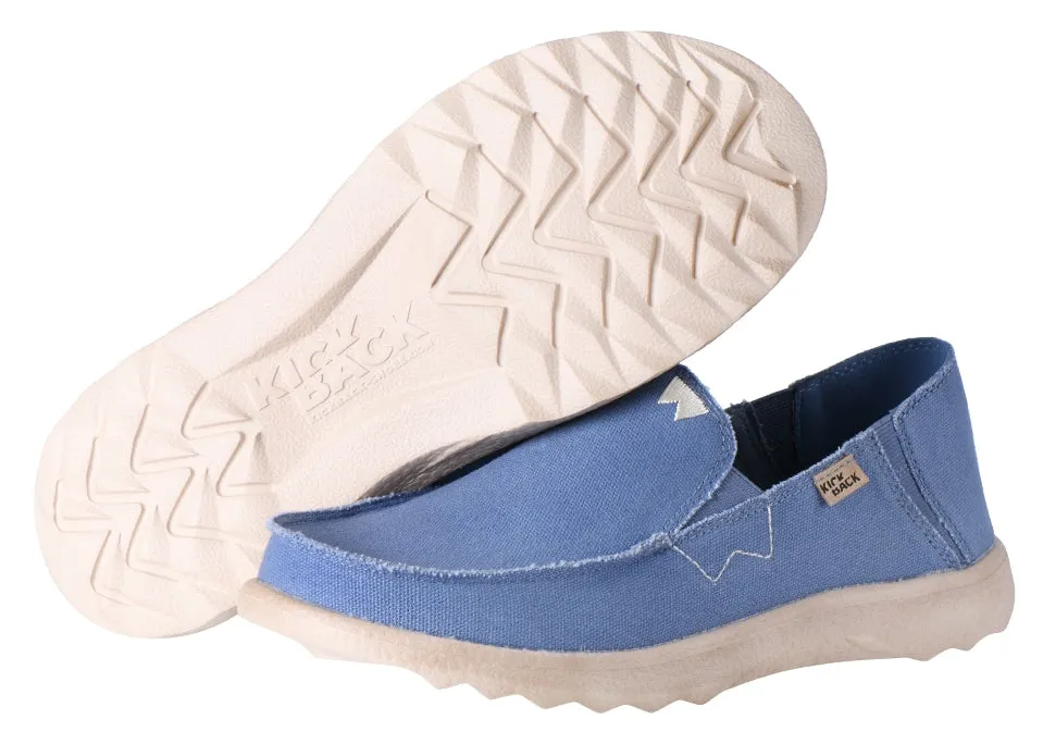 Kickback Mens Couch 2.0 Slip On Canvas Shoes - Mid Blue