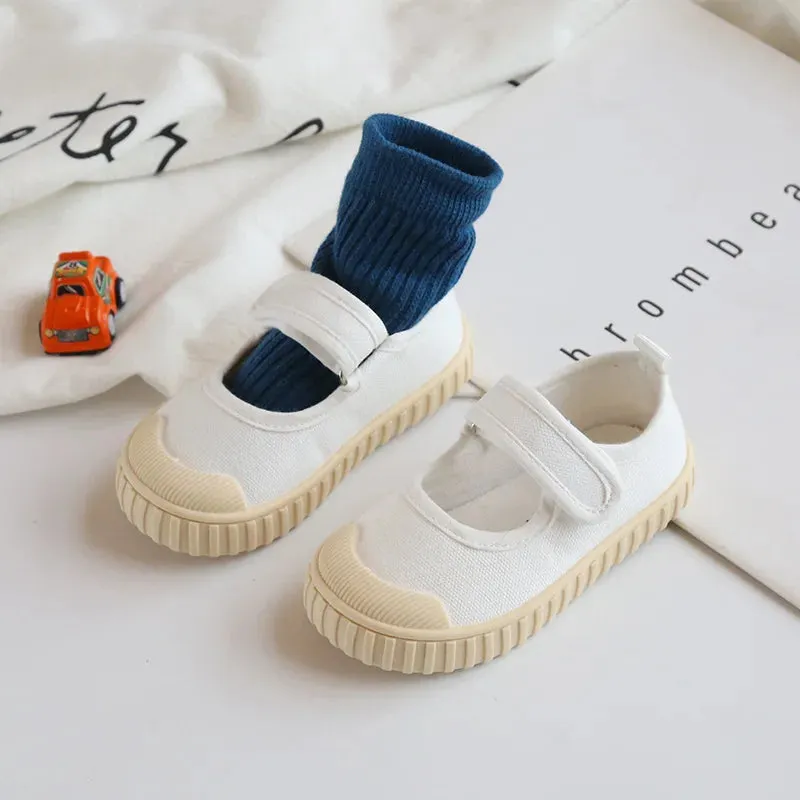 Kids Canvas Shoes Boys Girls Baby Sneakers Breathable Lightweight Soft Non-slip Boys Girls Canvas Shoes Children Casual Shoes