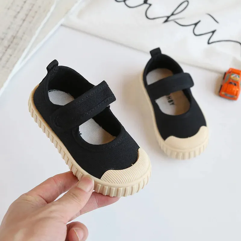 Kids Canvas Shoes Boys Girls Baby Sneakers Breathable Lightweight Soft Non-slip Boys Girls Canvas Shoes Children Casual Shoes