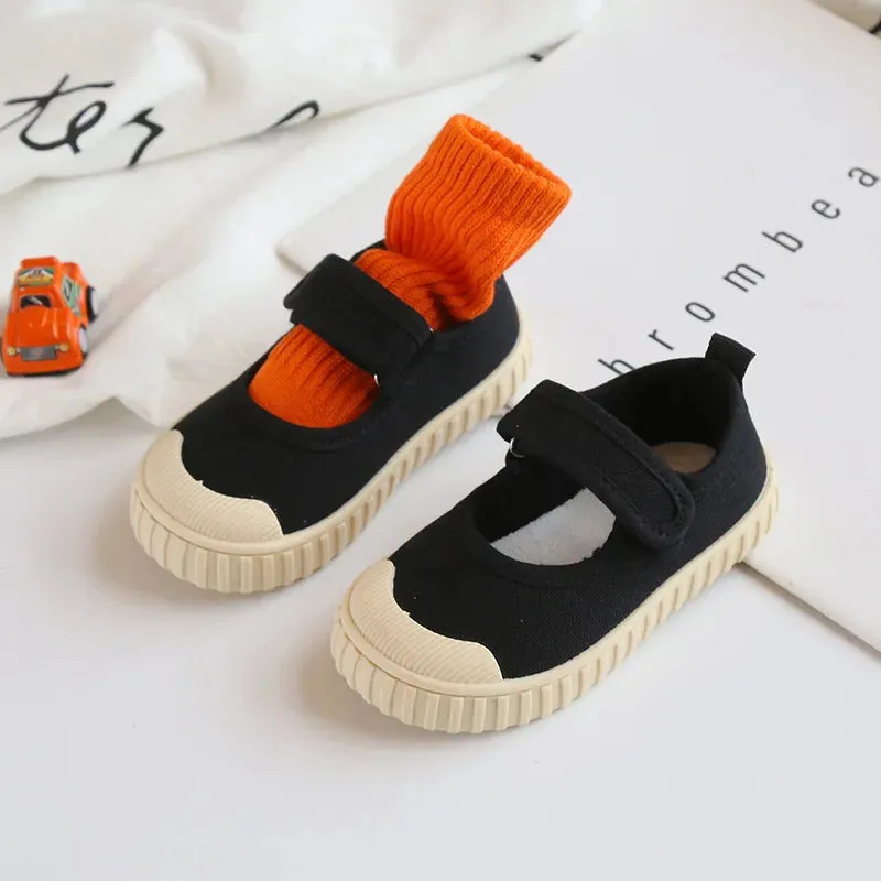 Kids Canvas Shoes Boys Girls Baby Sneakers Breathable Lightweight Soft Non-slip Boys Girls Canvas Shoes Children Casual Shoes