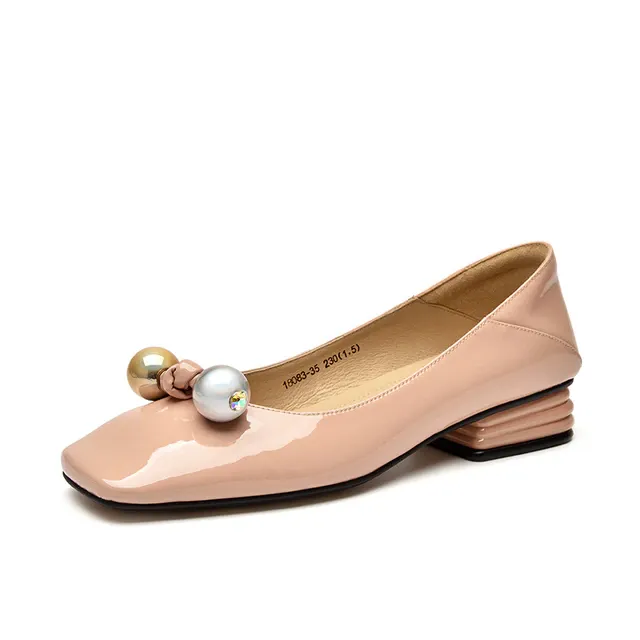 Lucrecia Women's Patent Leather Flat Loafer Shoes