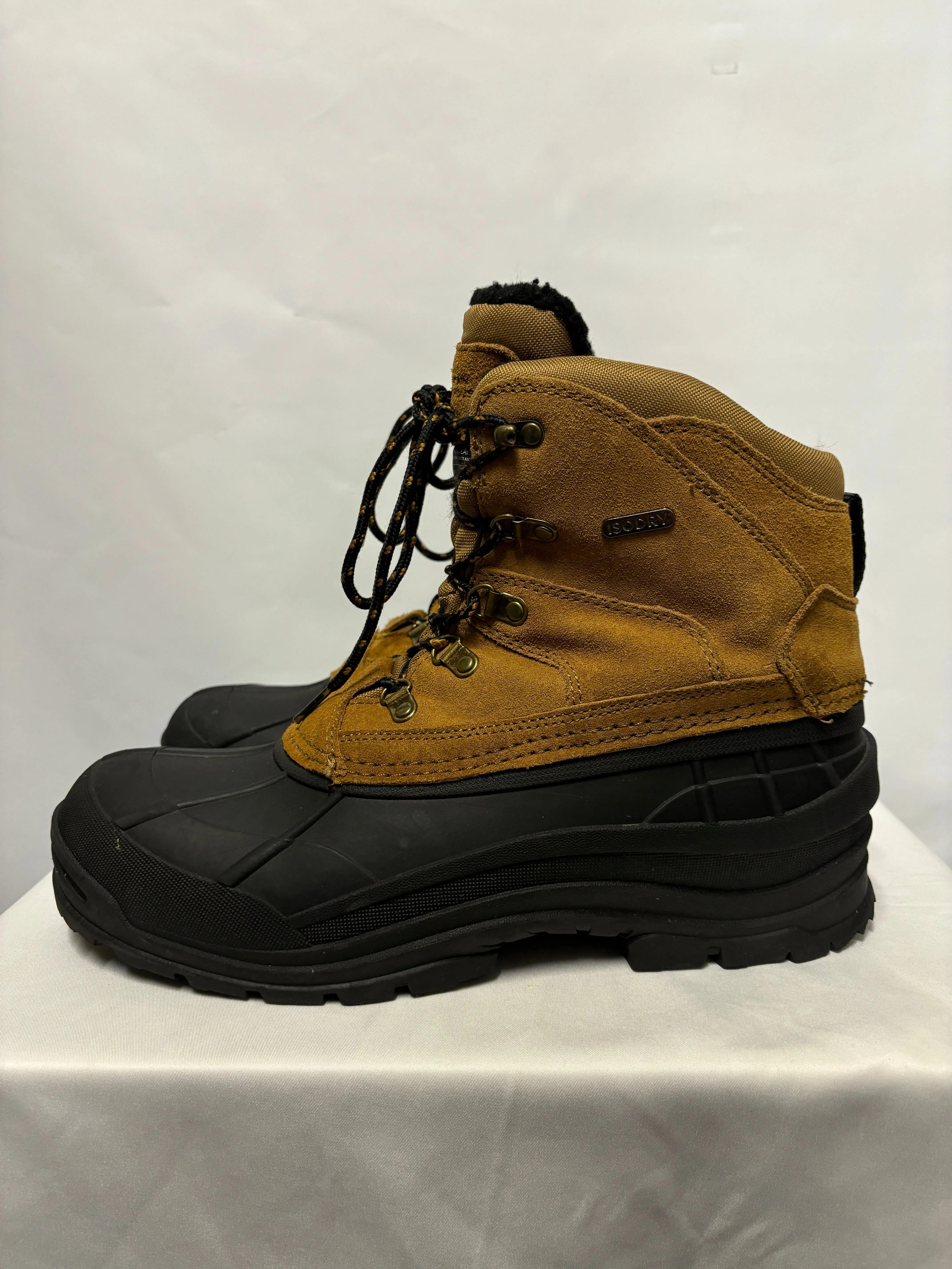 Mountain Warehouse Brown and Black Isodry Suede Snow Boots 10