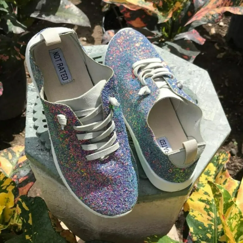 Multi Glitter Mayo Easy Slip on Sneaker