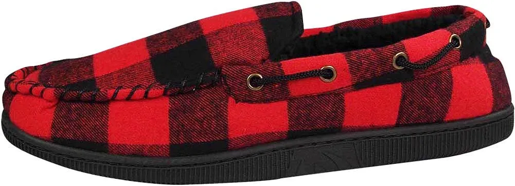 NORTY Mens M-2XL Red/Black Slippers 15011