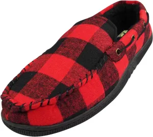 NORTY Mens M-2XL Red/Black Slippers 15011
