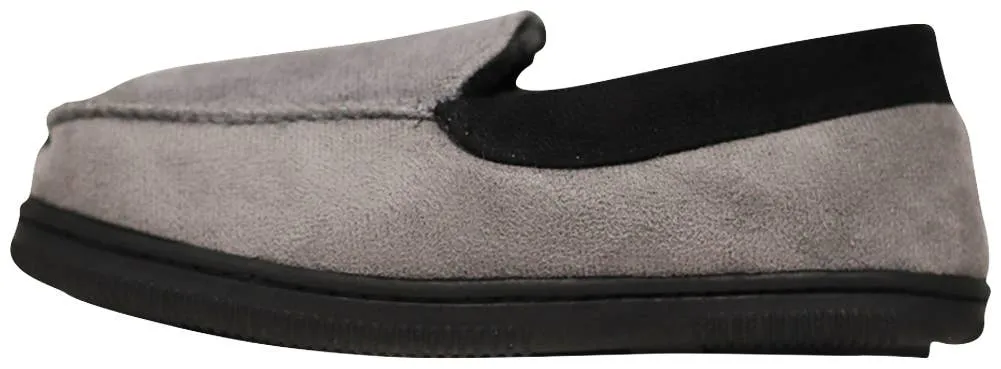 NORTY Tod Boys 6-10 Grey/Black Slippers 17503