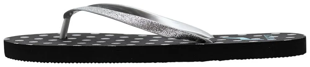 NORTY Women 5-10 Black/Silver Dot Sandal 22014A